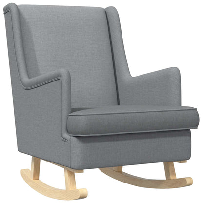 Sedia a dondolo Grigio chiaro 62 x 80 x 85 cm Tessuto | homemem39