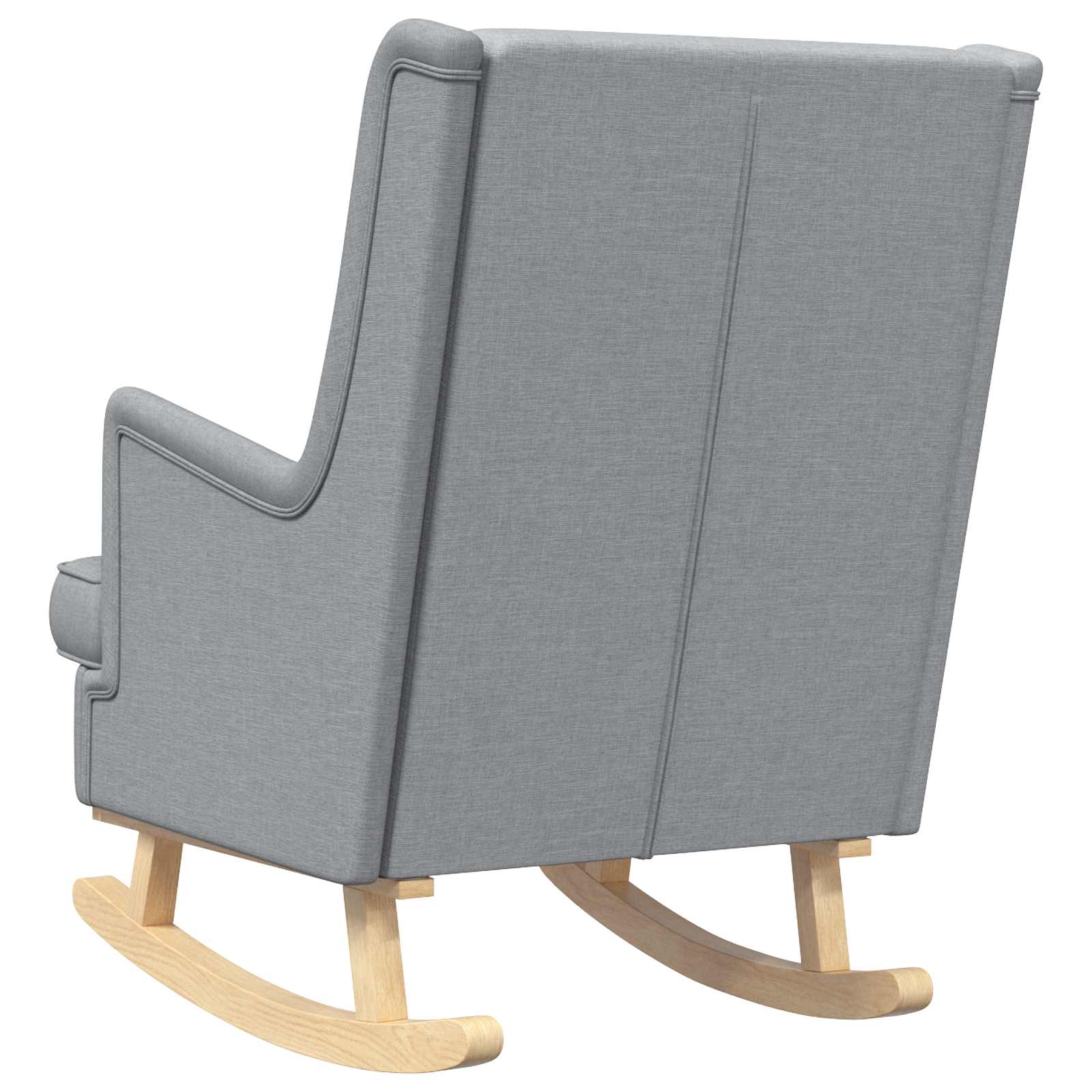 Sedia a dondolo Grigio chiaro 62 x 80 x 85 cm Tessuto | homemem39