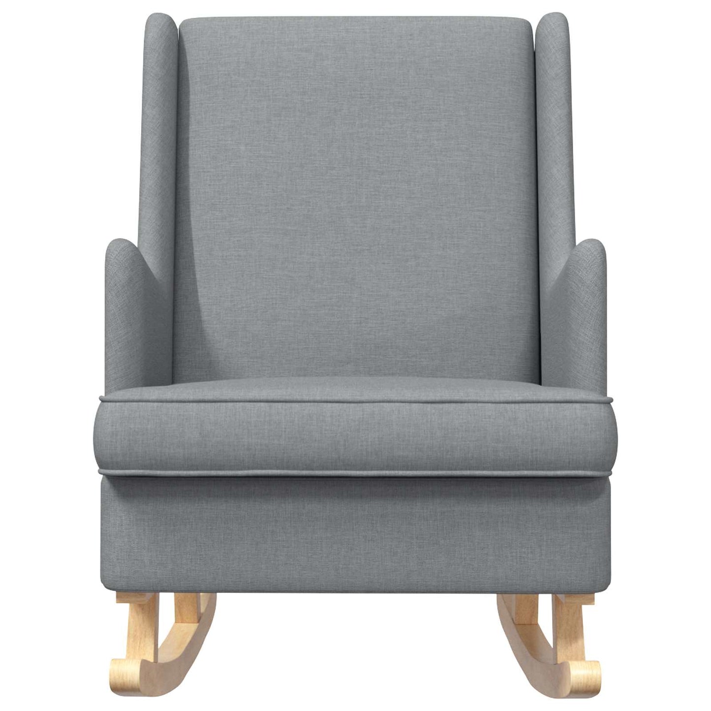 Sedia a dondolo Grigio chiaro 62 x 80 x 85 cm Tessuto | homemem39