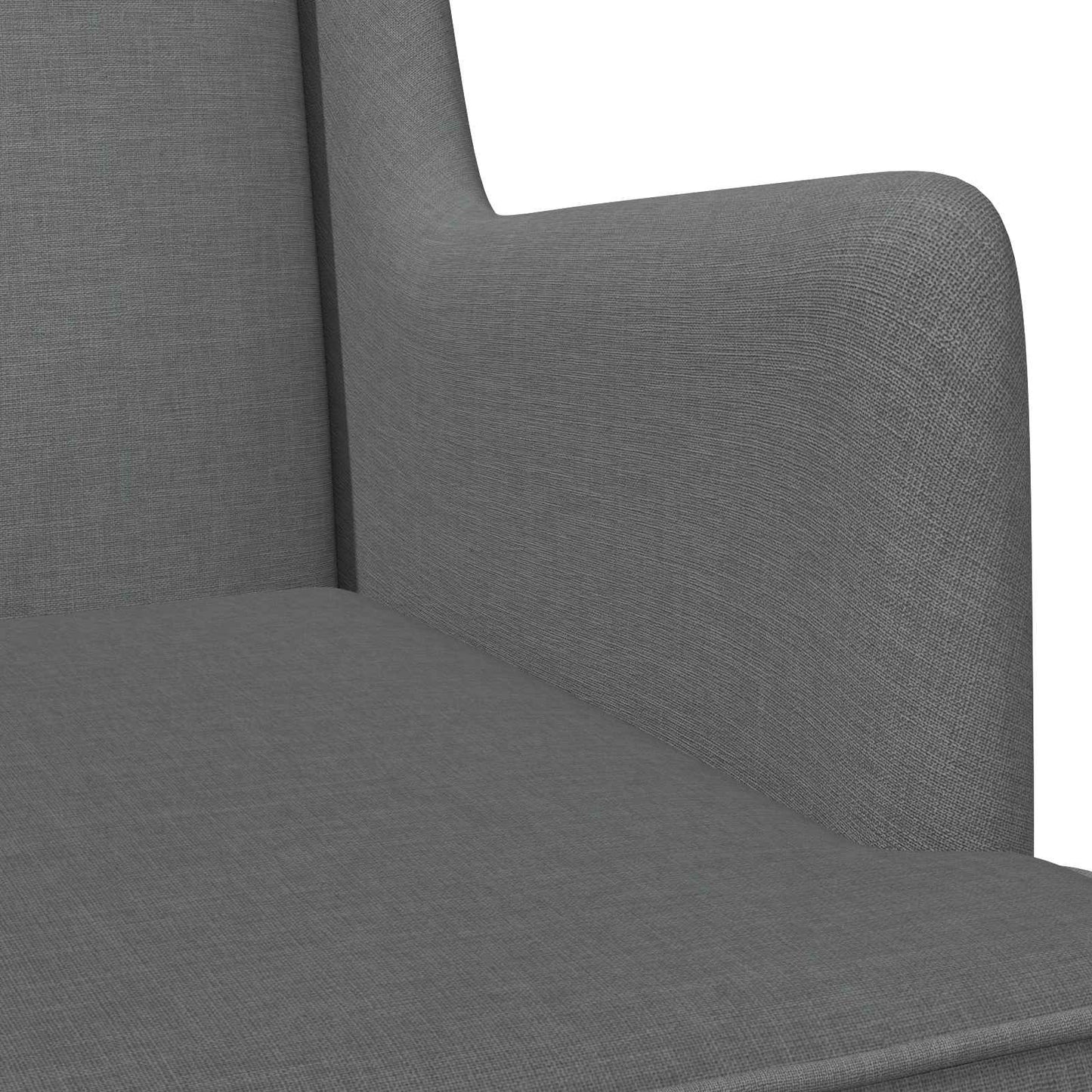 Sedia a dondolo Grigio scuro 62 x 80 x 85 cm Tessuto | homemem39