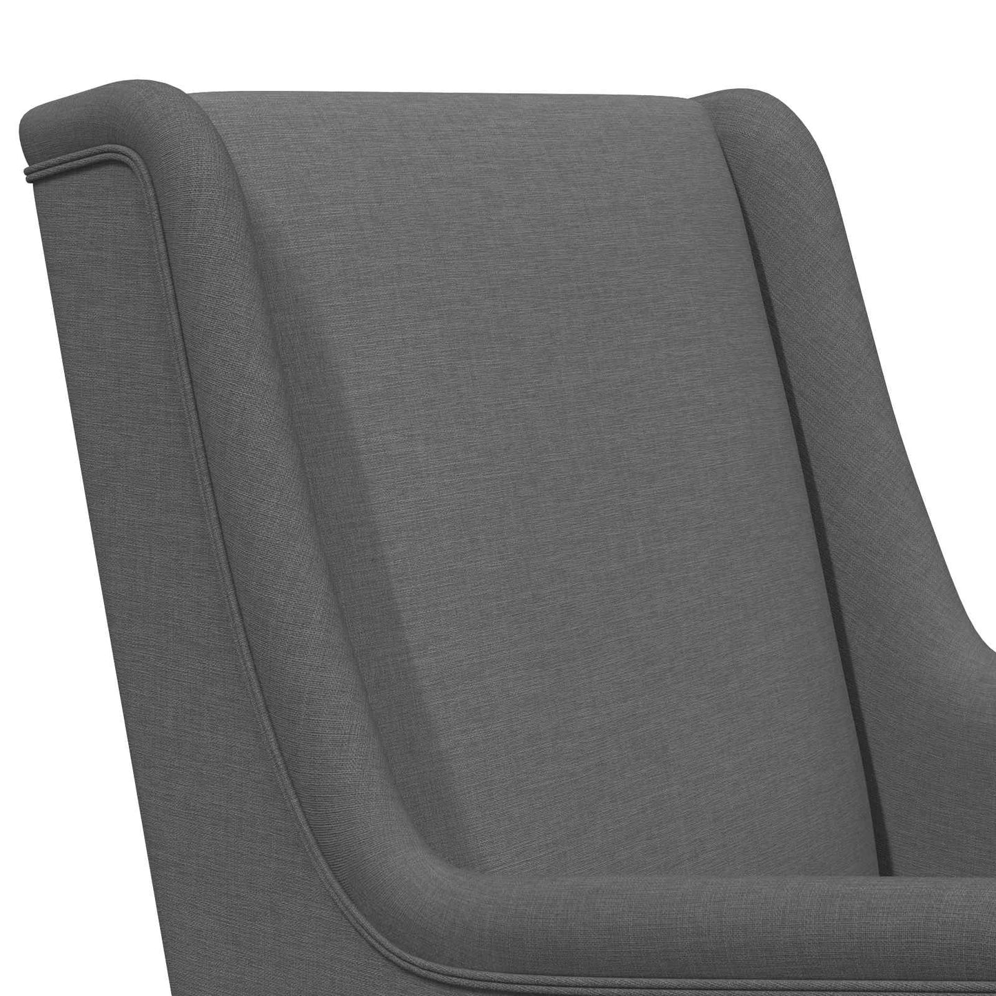 Sedia a dondolo Grigio scuro 62 x 80 x 85 cm Tessuto | homemem39
