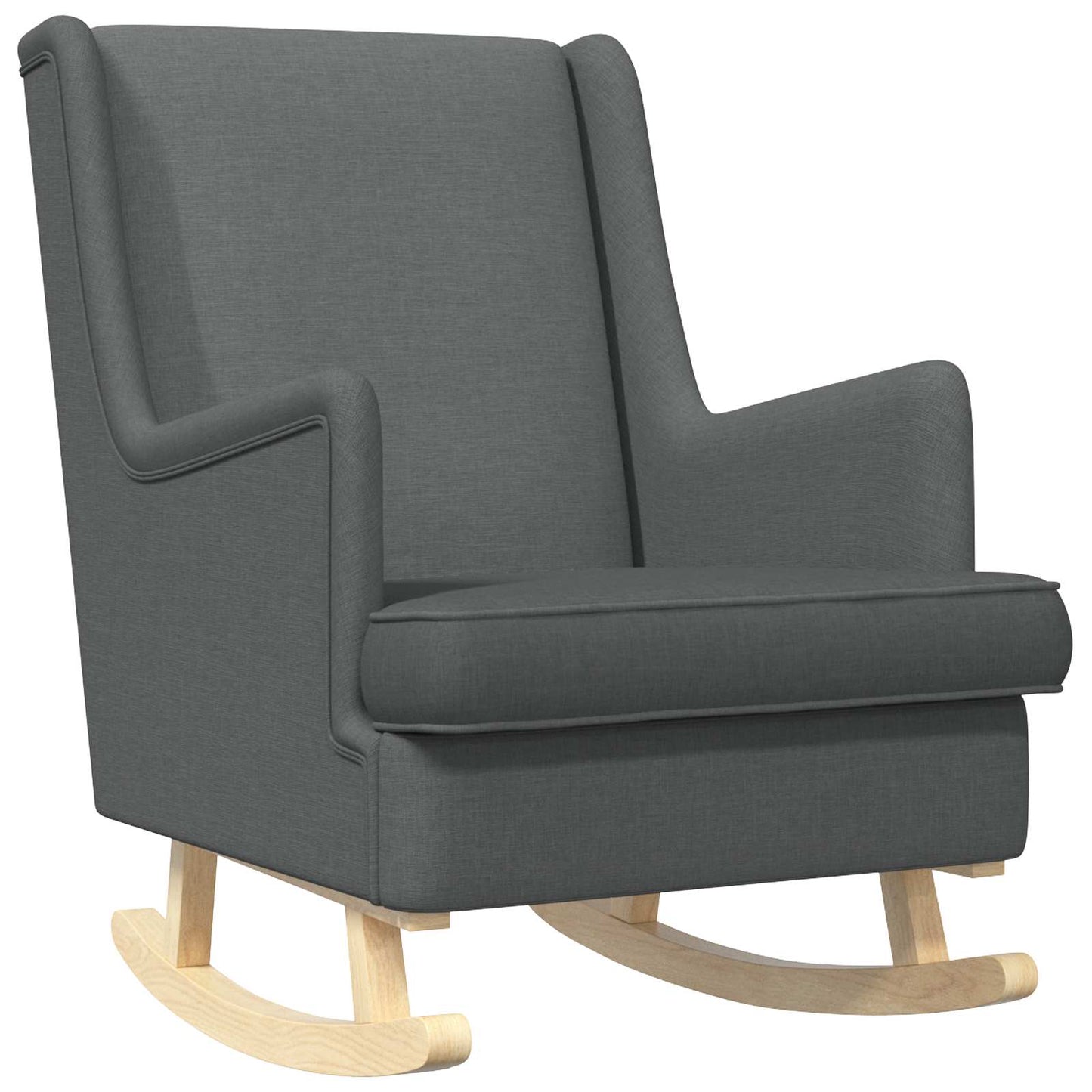 Sedia a dondolo Grigio scuro 62 x 80 x 85 cm Tessuto | homemem39
