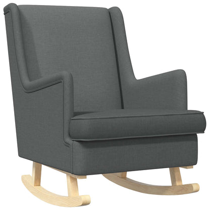 Sedia a dondolo Grigio scuro 62 x 80 x 85 cm Tessuto | homemem39