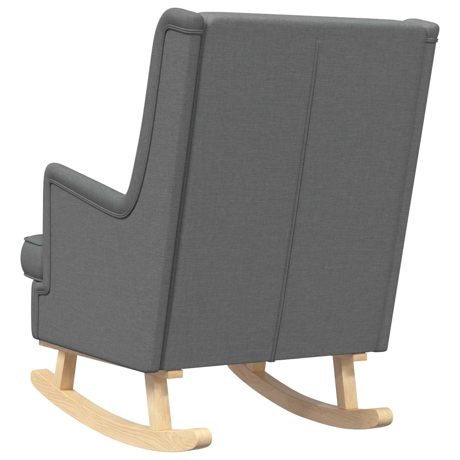 Sedia a dondolo Grigio scuro 62 x 80 x 85 cm Tessuto | homemem39
