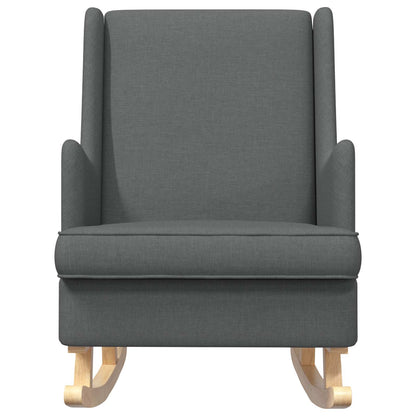 Sedia a dondolo Grigio scuro 62 x 80 x 85 cm Tessuto | homemem39