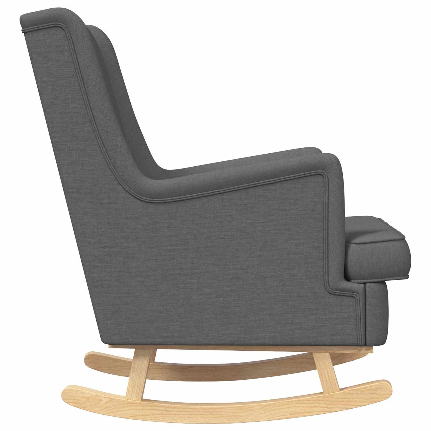Sedia a dondolo Grigio scuro 62 x 80 x 85 cm Tessuto | homemem39