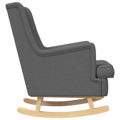 Sedia a dondolo Grigio scuro 62 x 80 x 85 cm Tessuto | homemem39