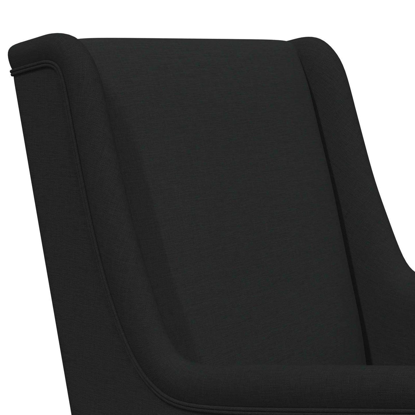 Sedia a dondolo Nero 62 x 80 x 85 cm Tessuto | homemem39
