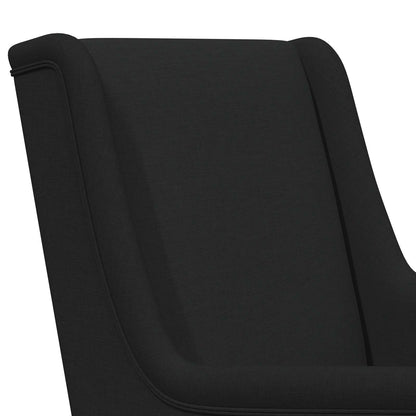 Sedia a dondolo Nero 62 x 80 x 85 cm Tessuto | homemem39