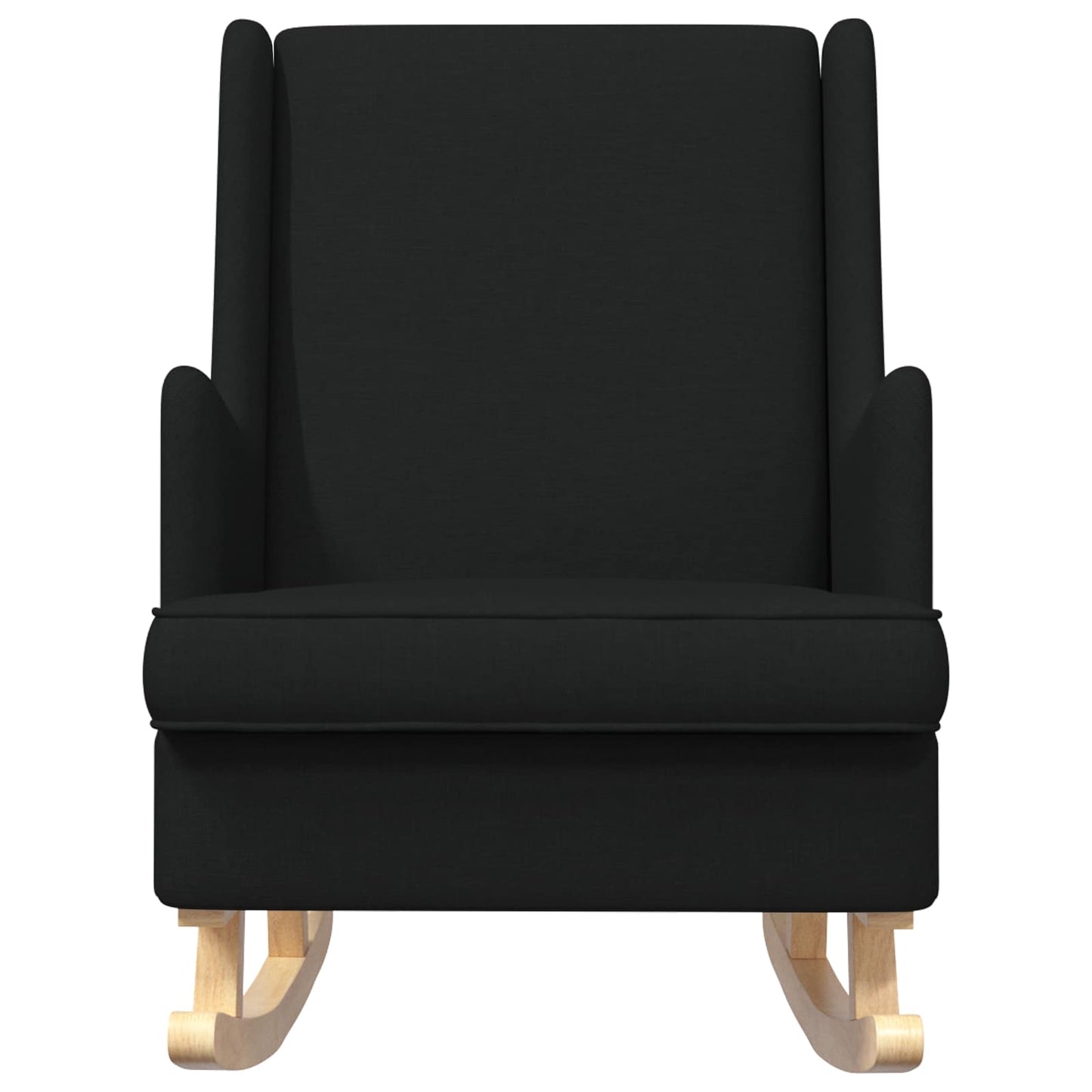 Sedia a dondolo Nero 62 x 80 x 85 cm Tessuto | homemem39