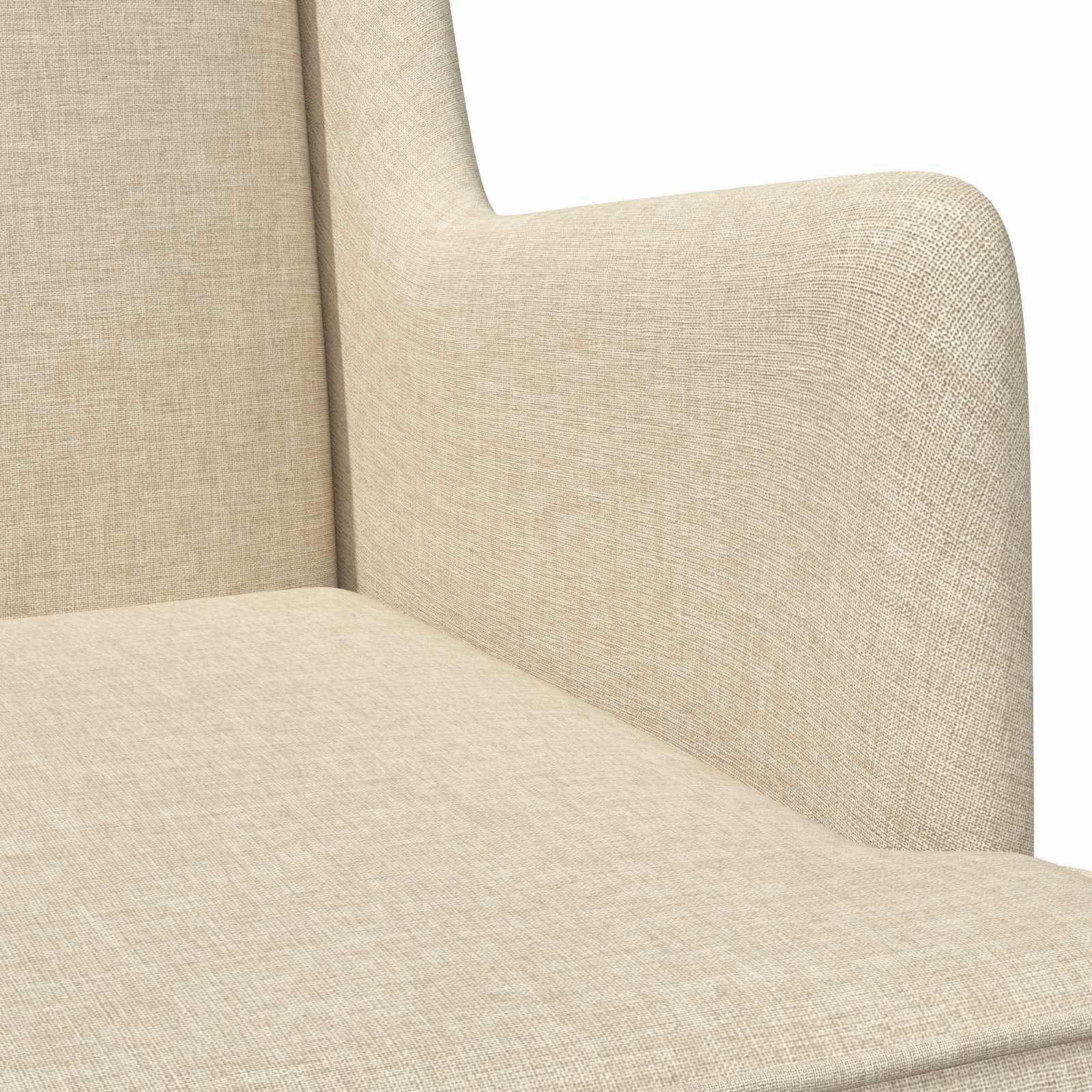 Sedia a dondolo Crema 62 x 80 x 85 cm Tessuto | homemem39