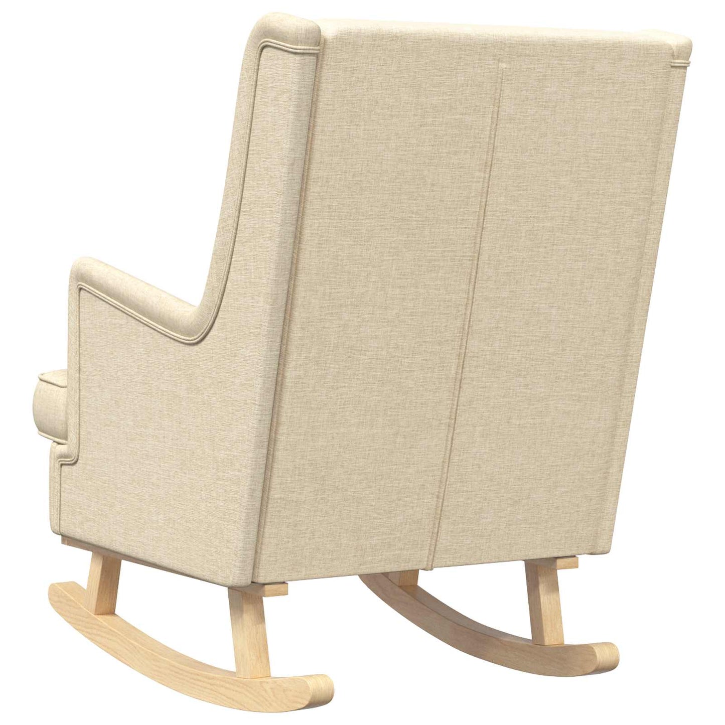 Sedia a dondolo Crema 62 x 80 x 85 cm Tessuto | homemem39