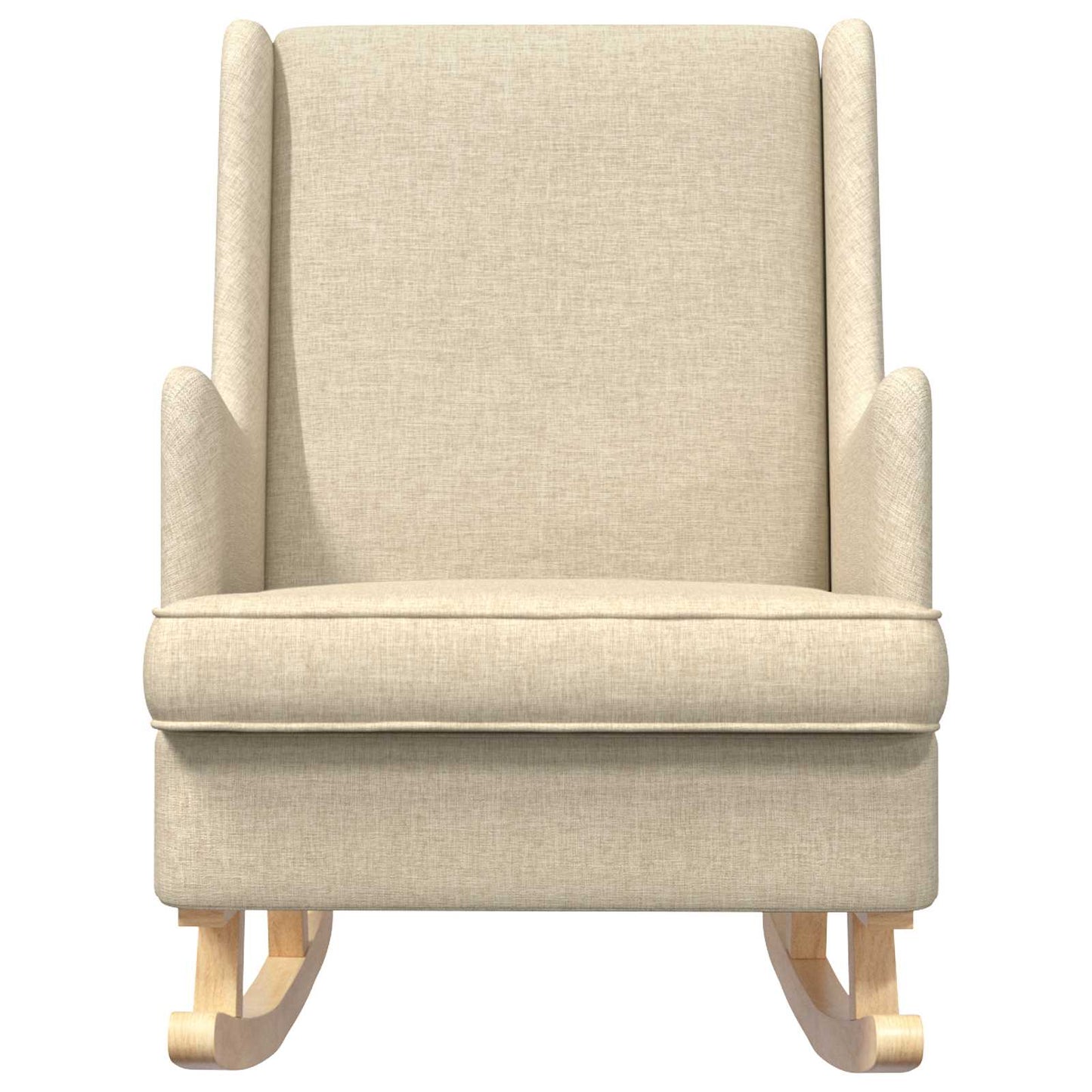Sedia a dondolo Crema 62 x 80 x 85 cm Tessuto | homemem39