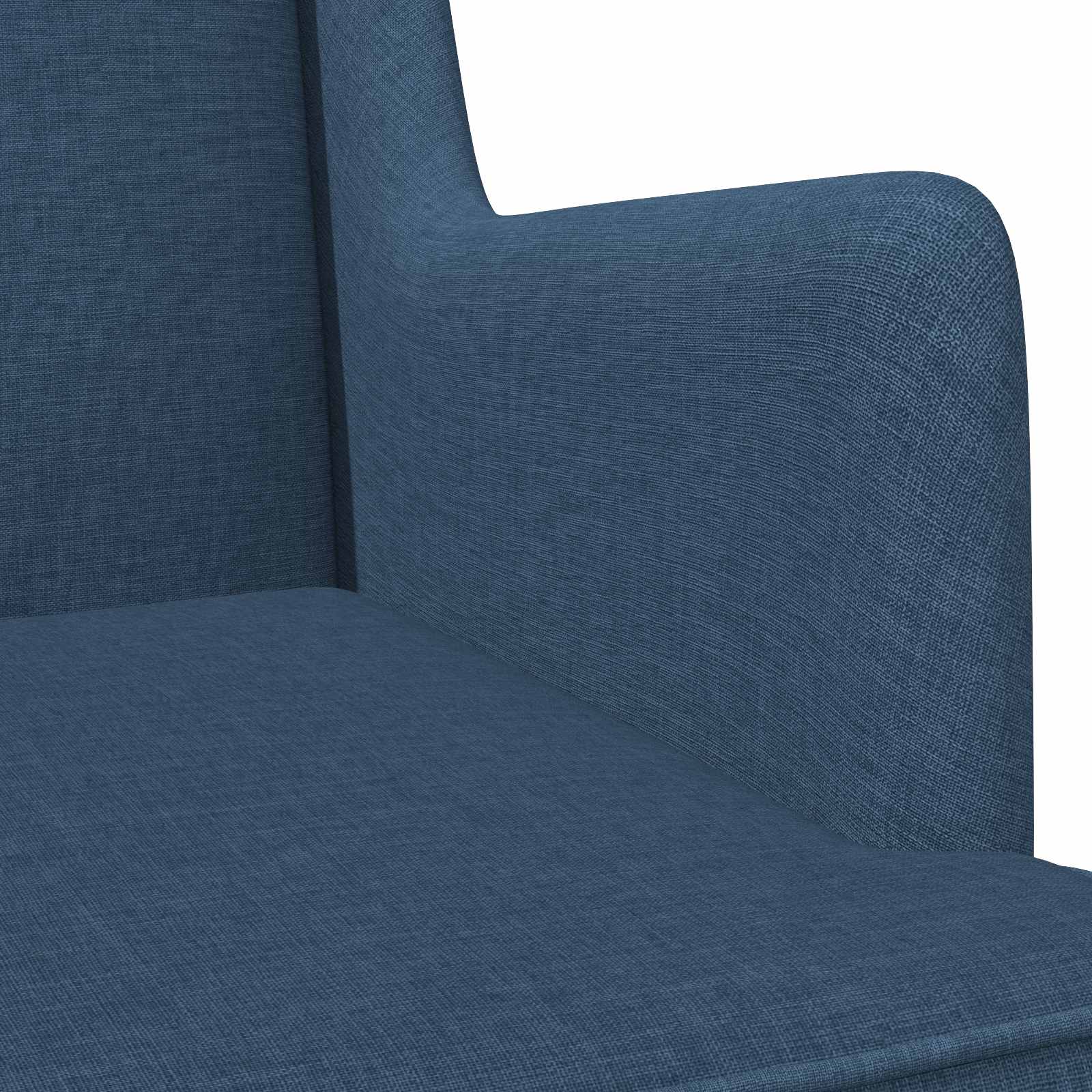 Sedia a dondolo Blu 62 x 80 x 85 cm Tessuto | homemem39