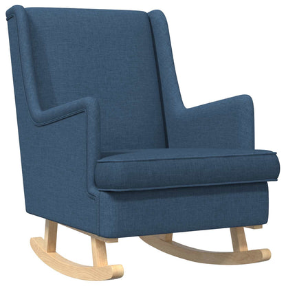 Sedia a dondolo Blu 62 x 80 x 85 cm Tessuto | homemem39