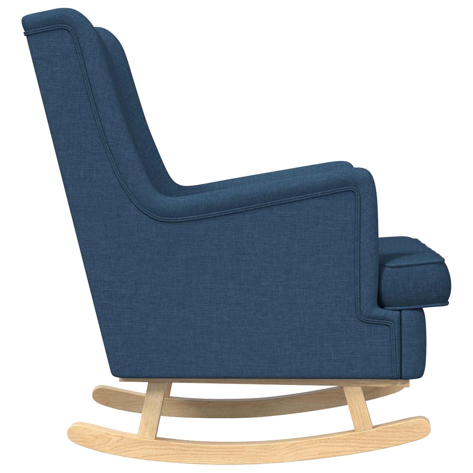 Sedia a dondolo Blu 62 x 80 x 85 cm Tessuto | homemem39