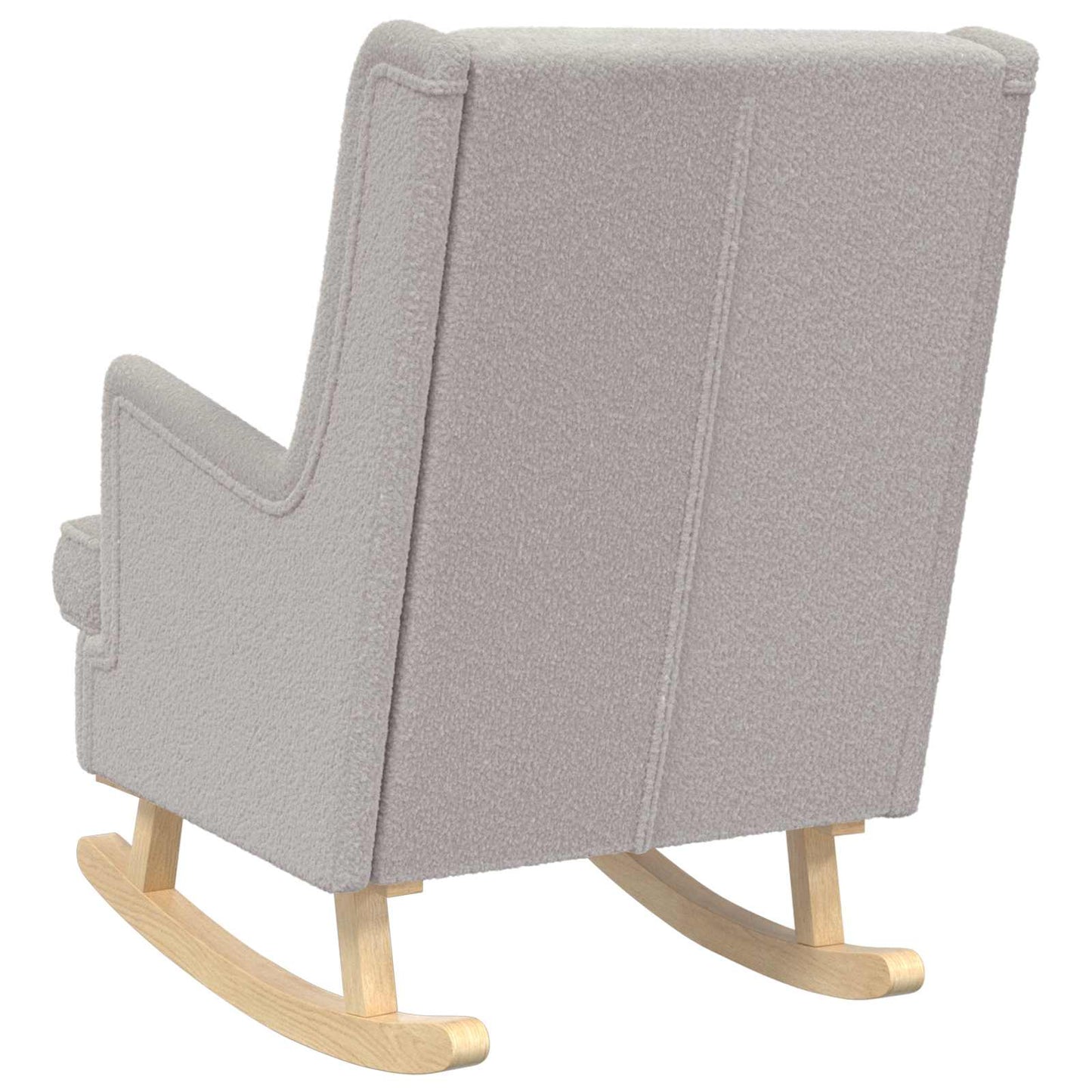 Sedia a dondolo Grigio Chiaro 62 x 80 x 85 cm Bouclé | homemem39