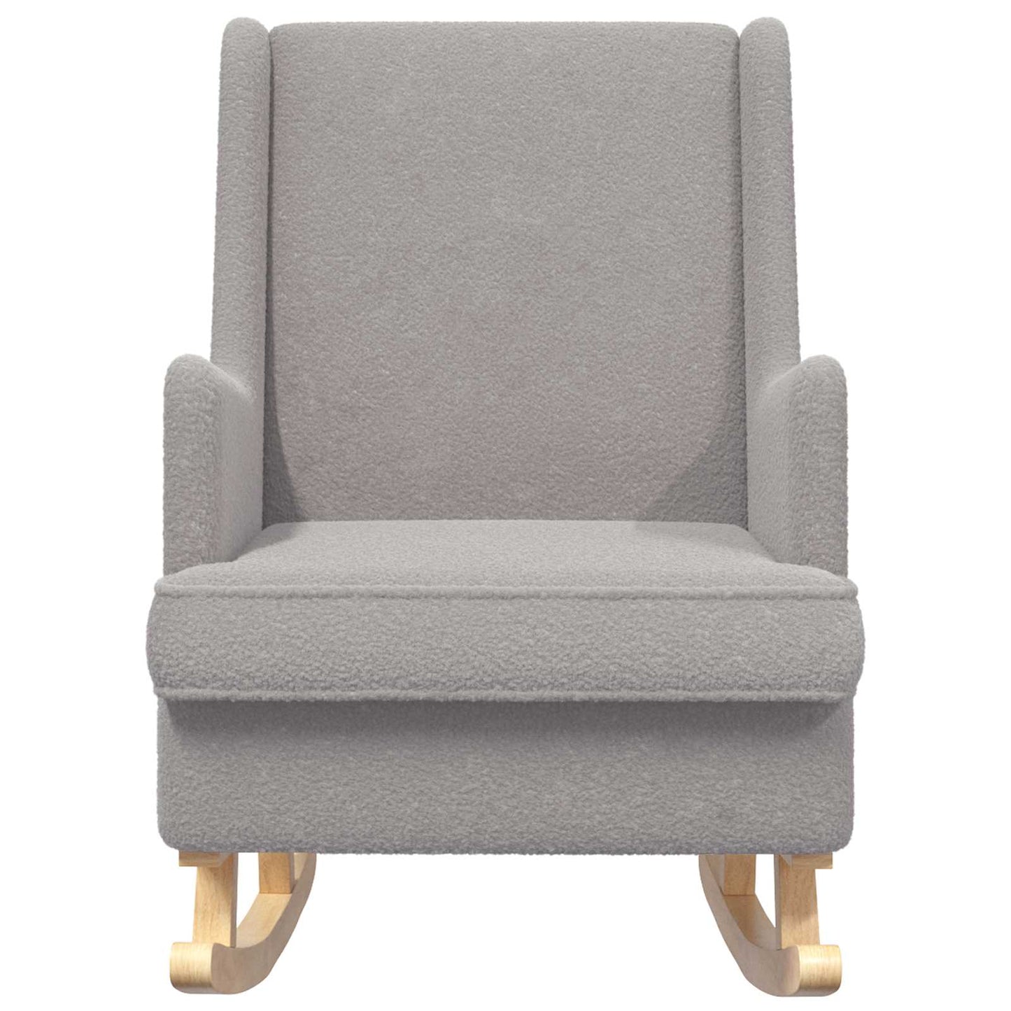 Sedia a dondolo Grigio Chiaro 62 x 80 x 85 cm Bouclé | homemem39
