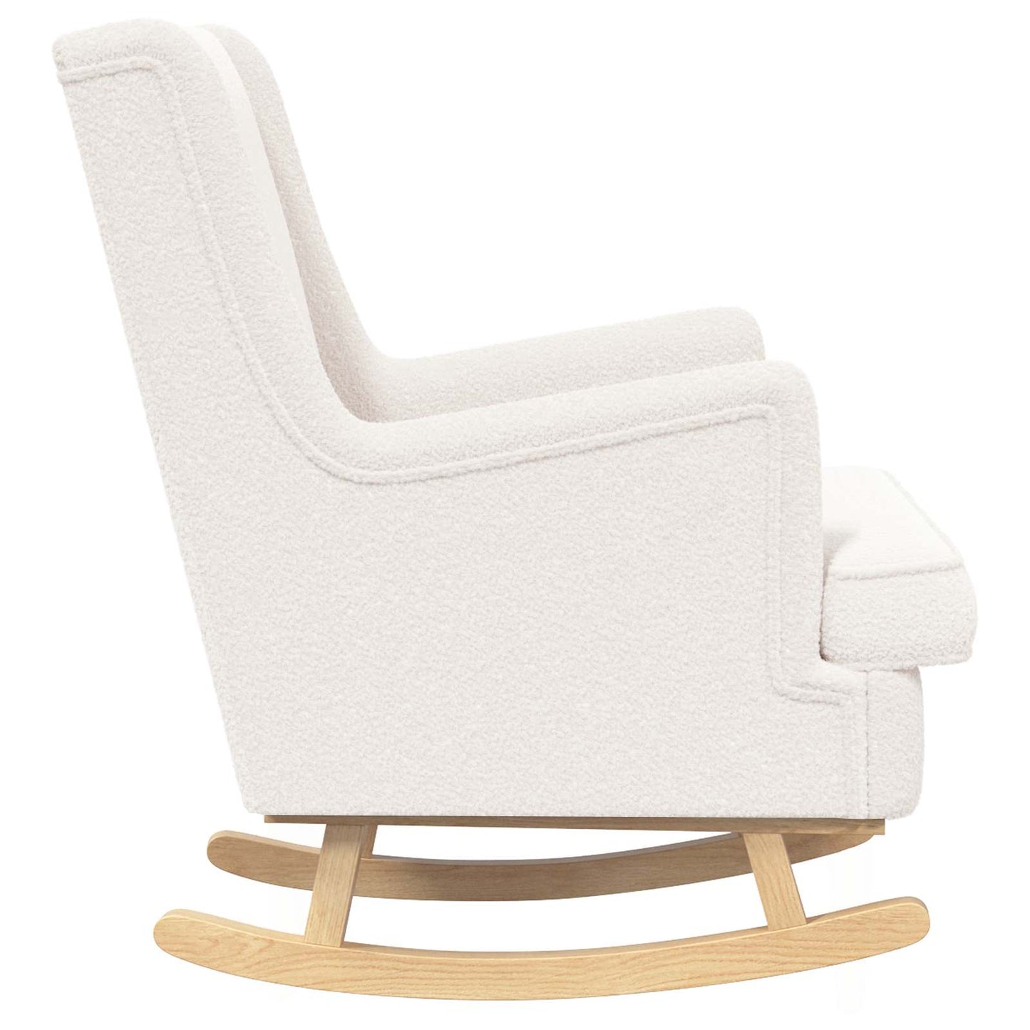 Sedia a dondolo Crema 62 x 80 x 85 cm Bouclé | homemem39