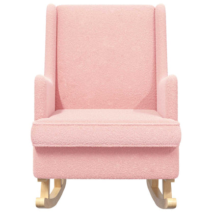 Sedia a dondolo Rosa 62 x 80 x 85 cm Bouclé | homemem39