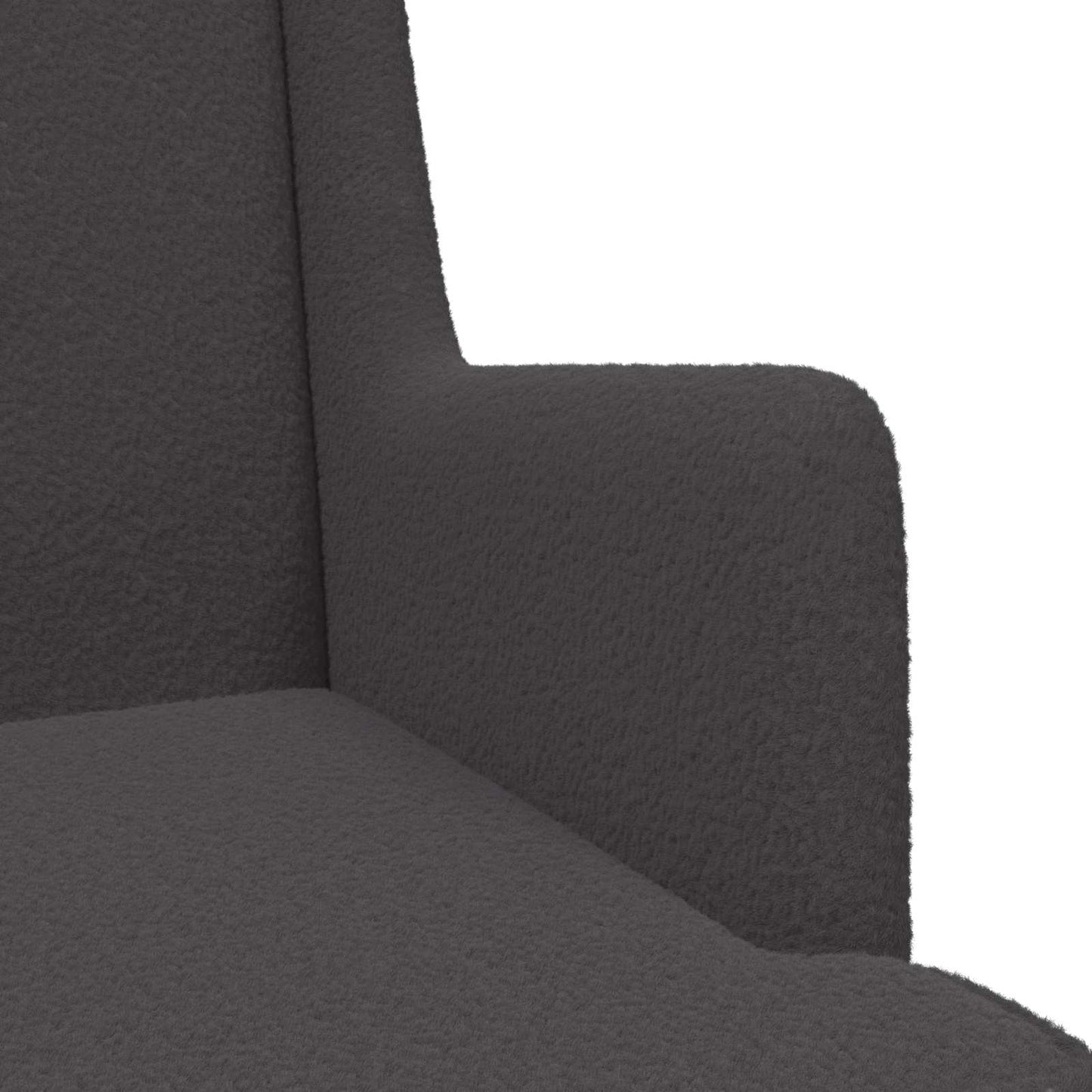 Sedia a dondolo Grigio Scuro 62 x 80 x 85 cm Bouclé | homemem39