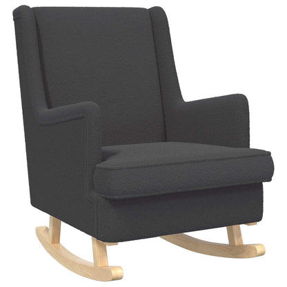 Sedia a dondolo Grigio Scuro 62 x 80 x 85 cm Bouclé | homemem39