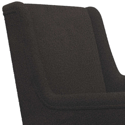 Sedia a dondolo Nero 62 x 80 x 85 cm Bouclé | homemem39