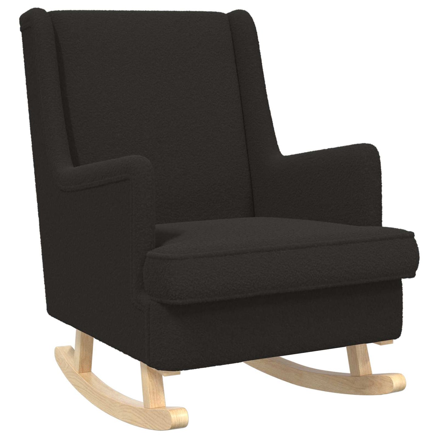Sedia a dondolo Nero 62 x 80 x 85 cm Bouclé | homemem39