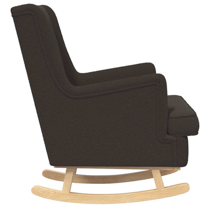 Sedia a dondolo Nero 62 x 80 x 85 cm Bouclé | homemem39
