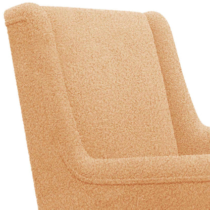 Sedia a dondolo Beige 62 x 80 x 85 cm Bouclé | homemem39