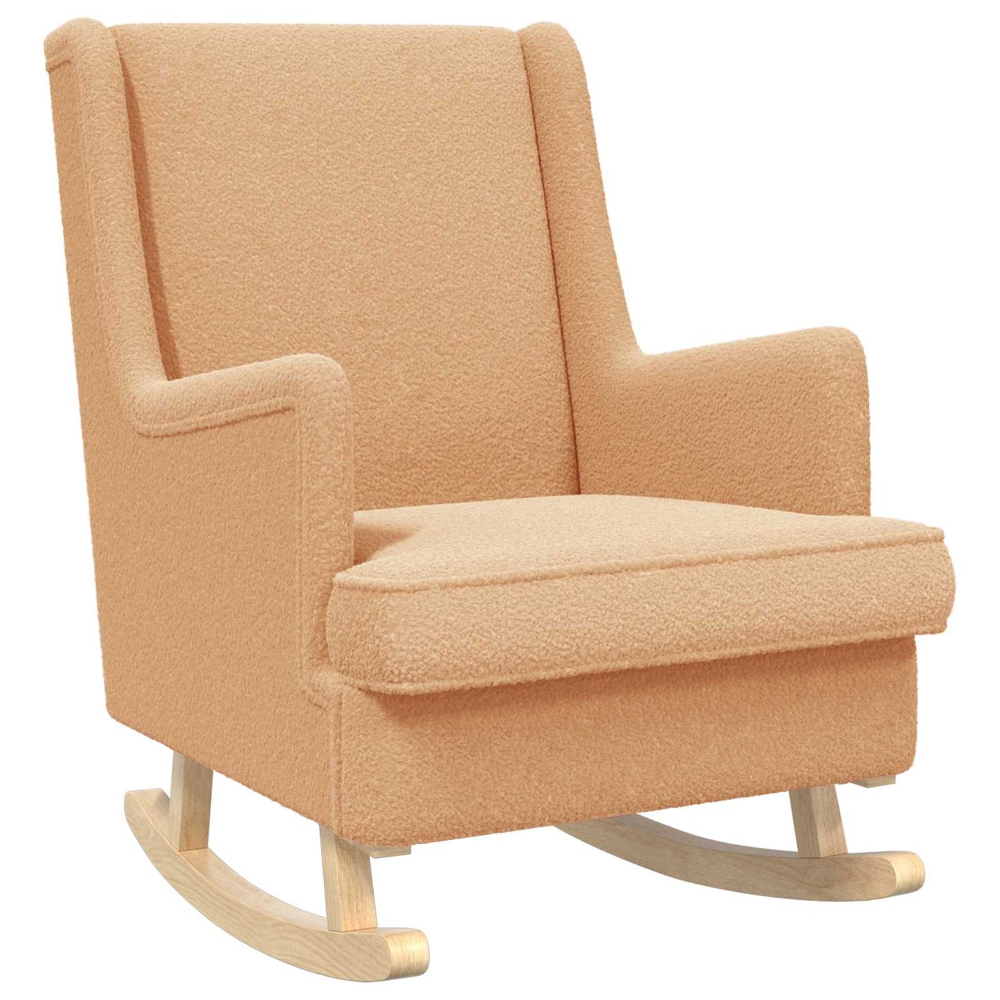 Sedia a dondolo Beige 62 x 80 x 85 cm Bouclé