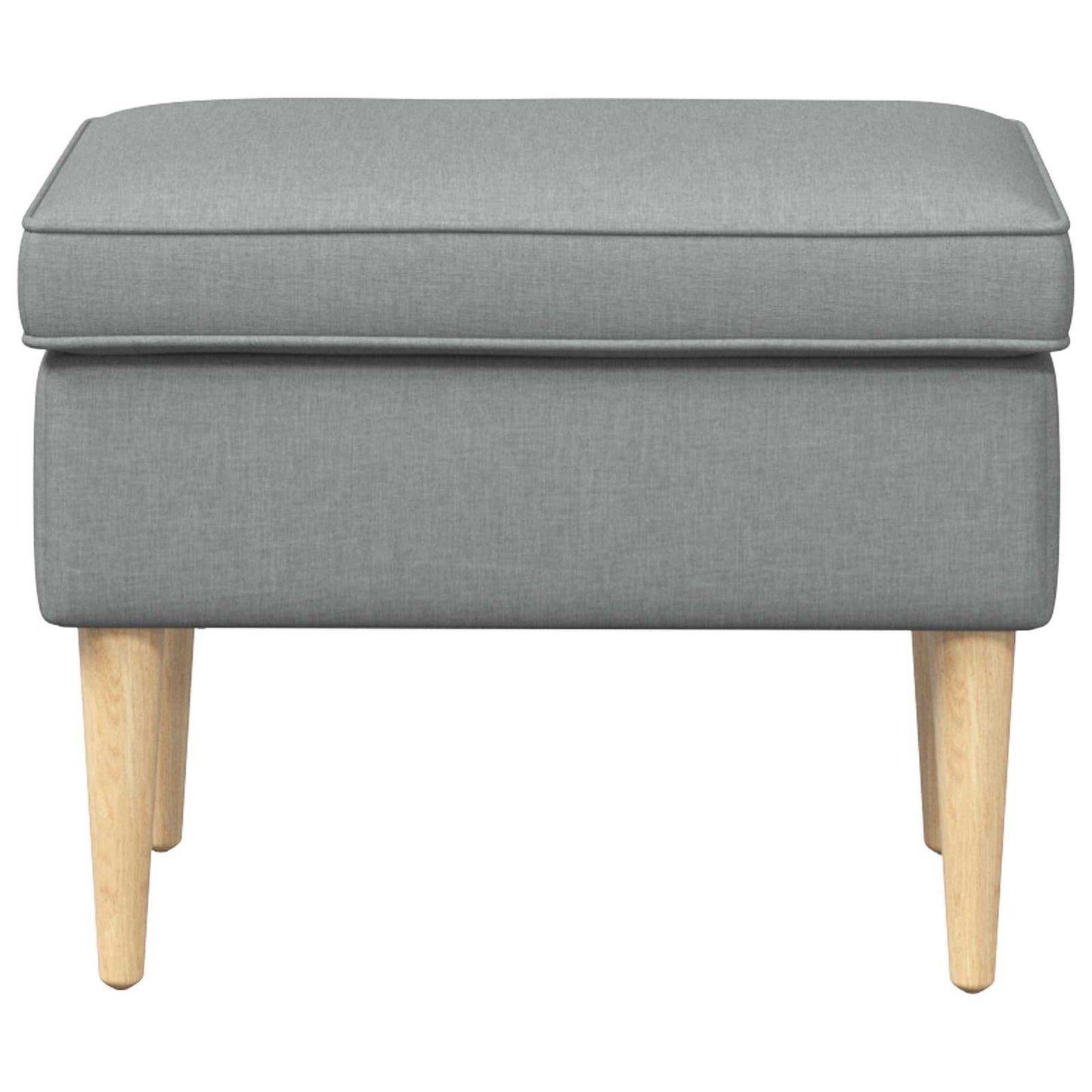 Poggiapiedi Grigio Chiaro 55 x 35 x 41 cm Poliestere | homemem39