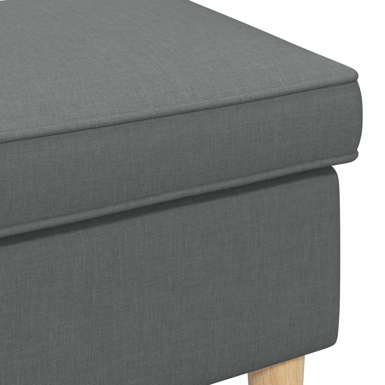 Poggiapiedi Grigio Scuro 55 x 35 x 41 cm | homemem39