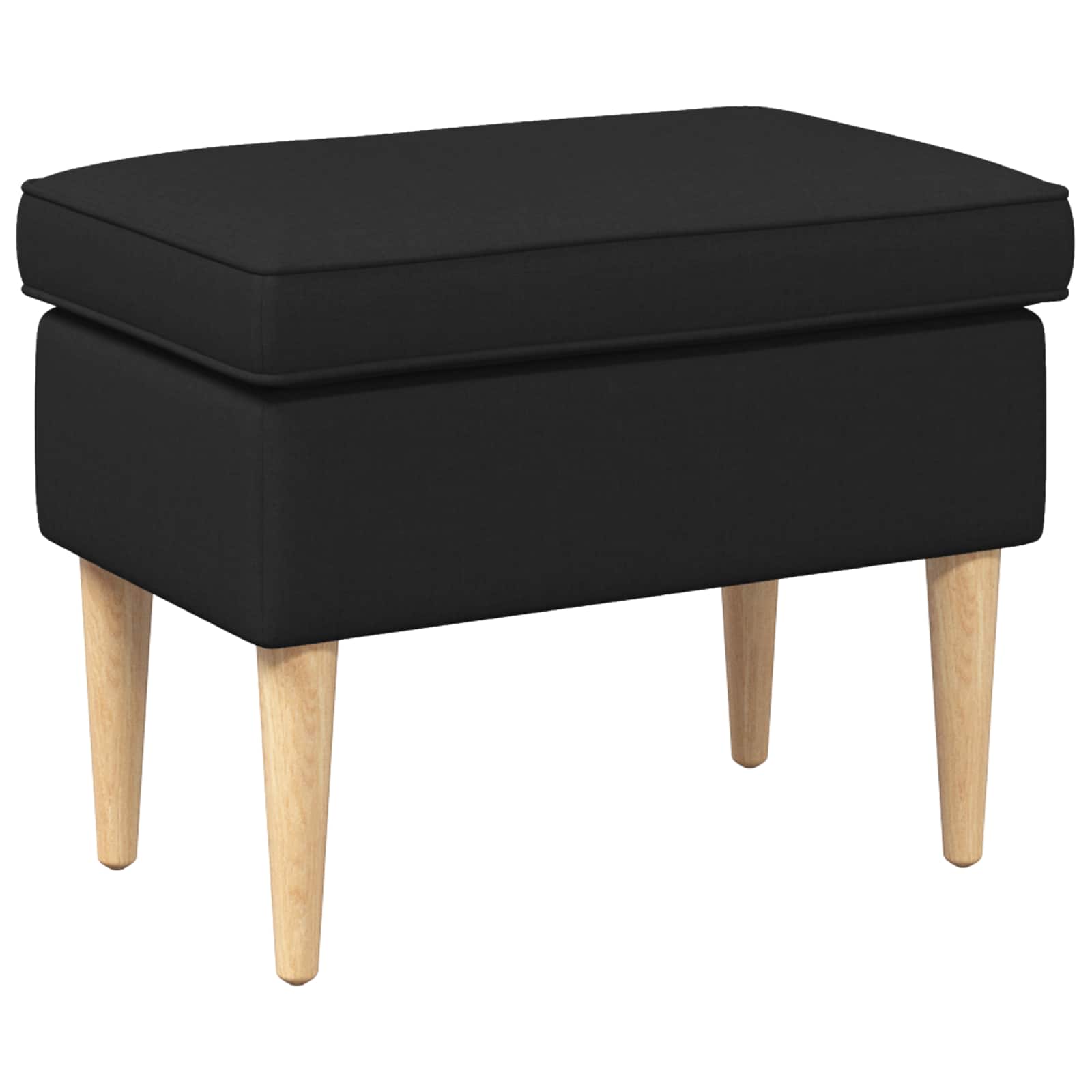 Poggiapiedi Nero 55 x 35 x 41 cm | homemem39
