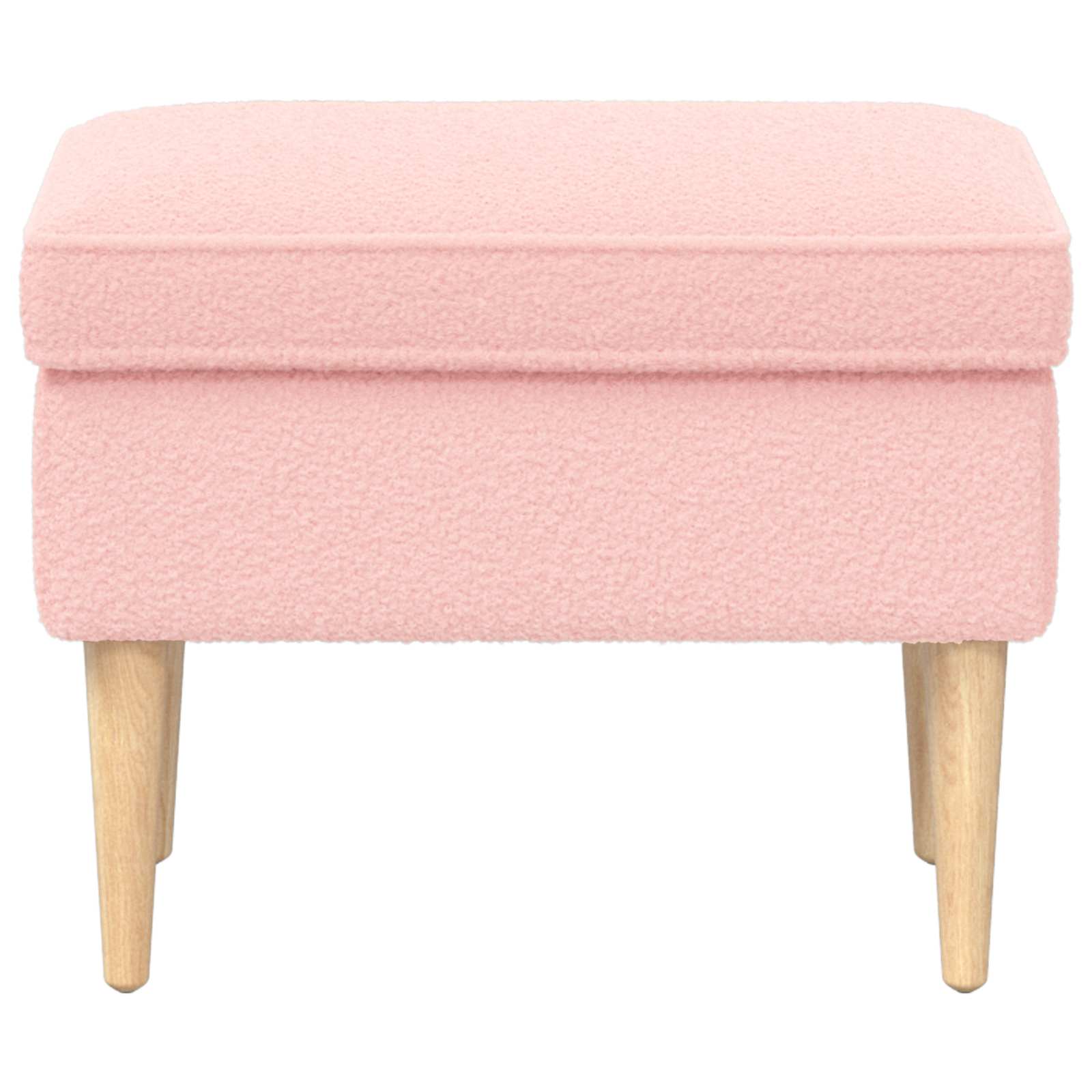 Poggiapiedi Rosa 55 x 35 x 41 cm Bouclé | homemem39