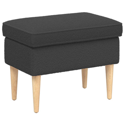 Poggiapiedi Grigio Scuro 55 x 35 x 41 cm Bouclé | homemem39