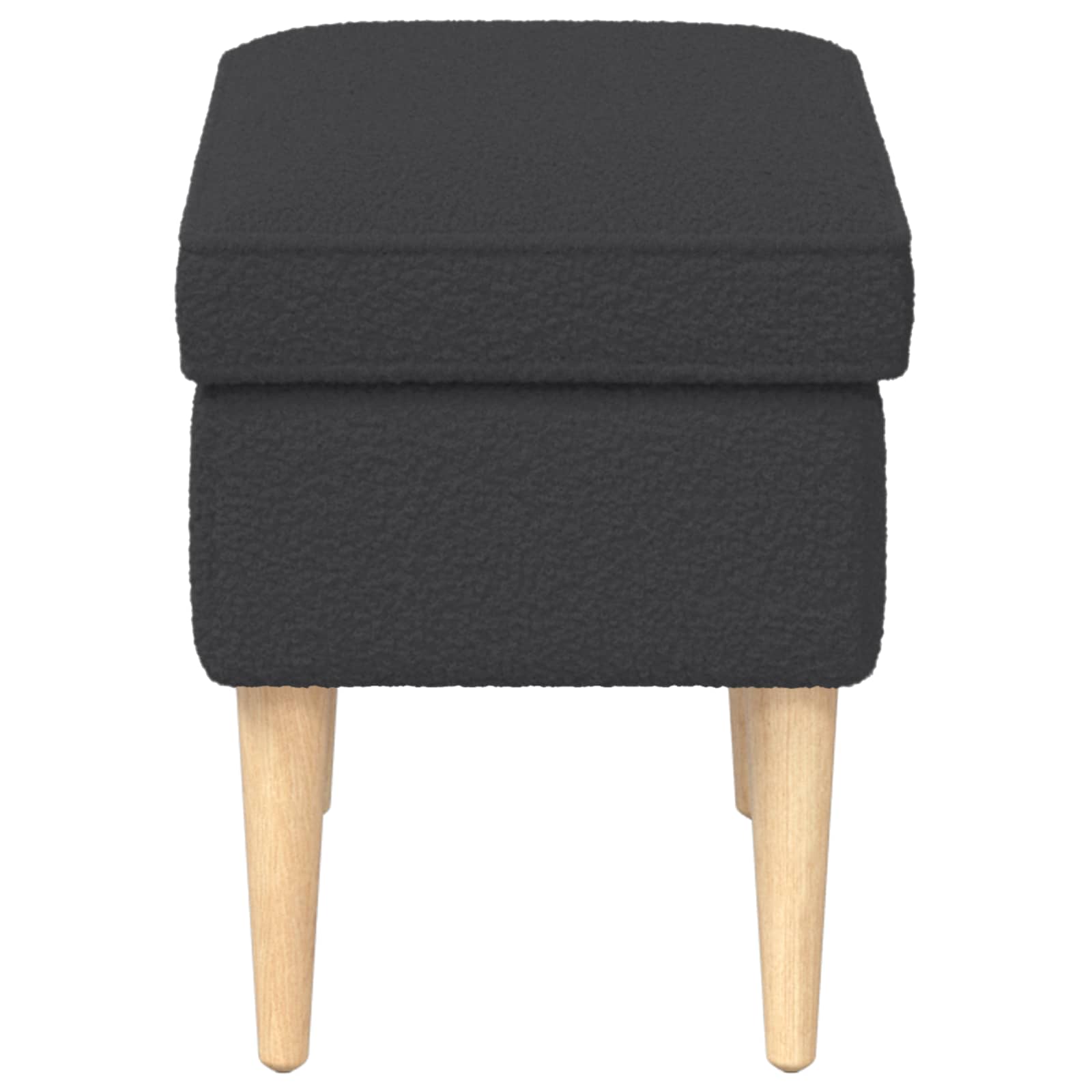 Poggiapiedi Grigio Scuro 55 x 35 x 41 cm Bouclé | homemem39