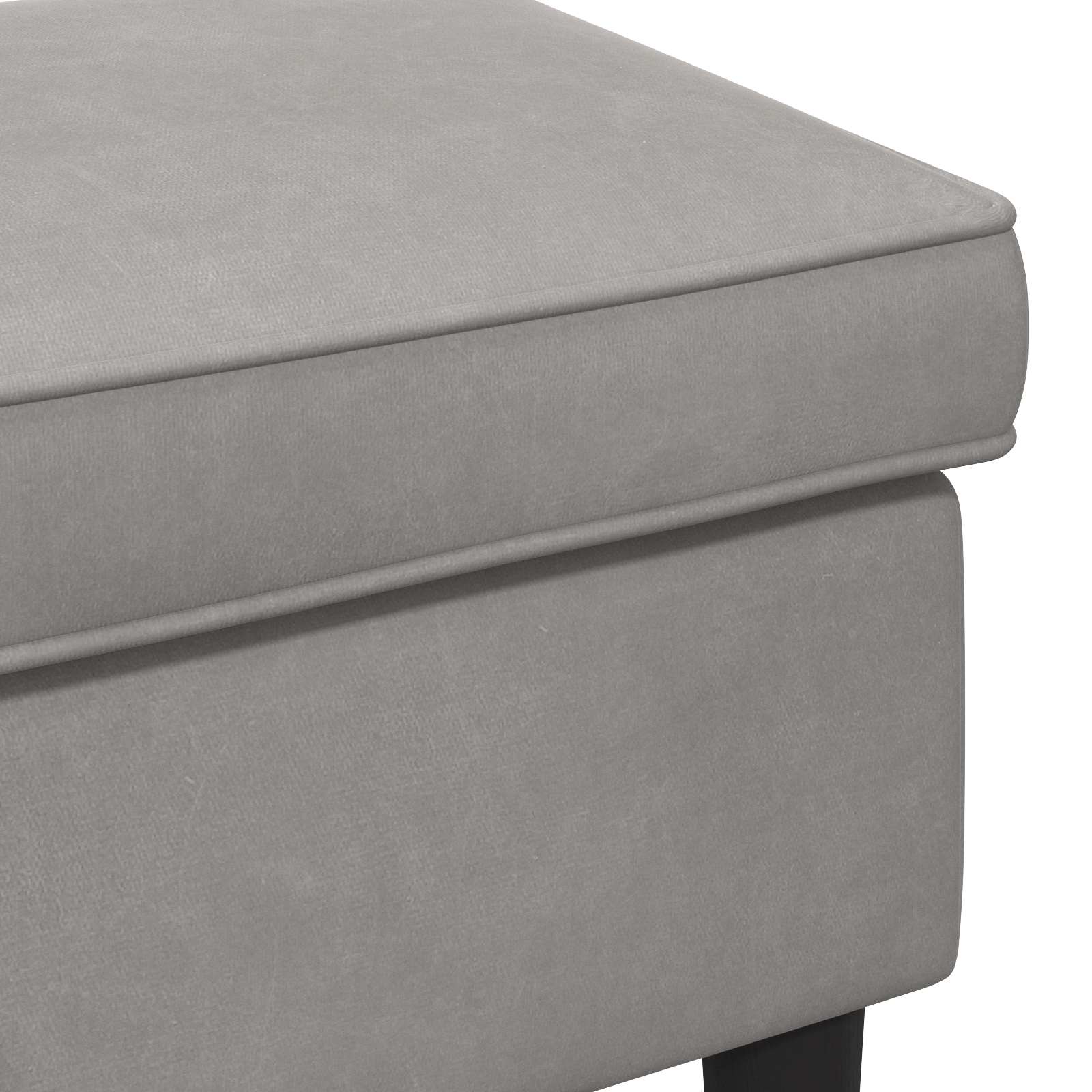 Poggiapiedi Grigio Chiaro 55 x 35 x 41 cm Velluto | homemem39