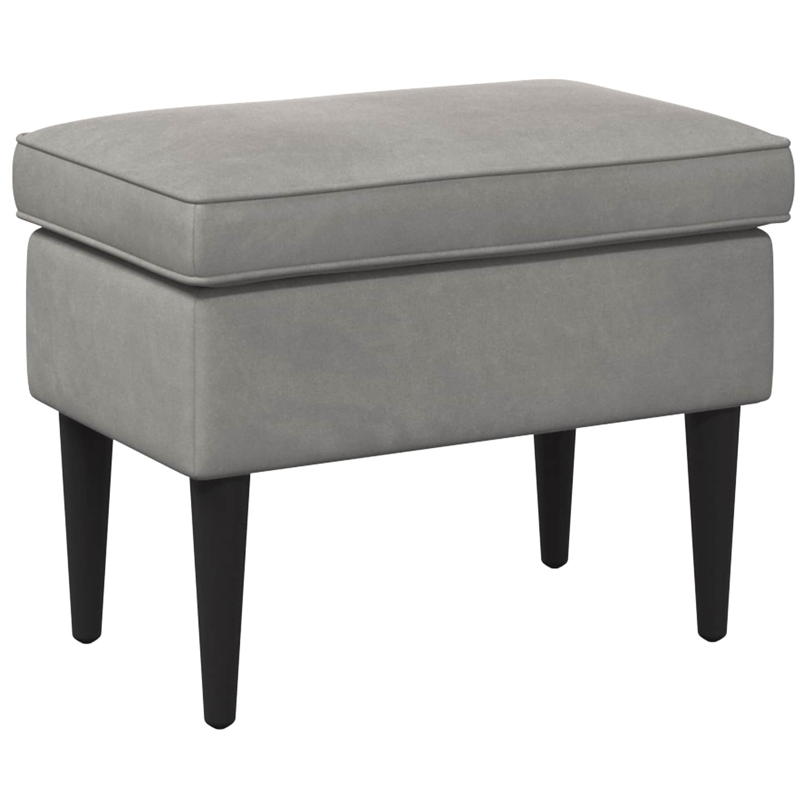Poggiapiedi Grigio Chiaro 55 x 35 x 41 cm Velluto | homemem39
