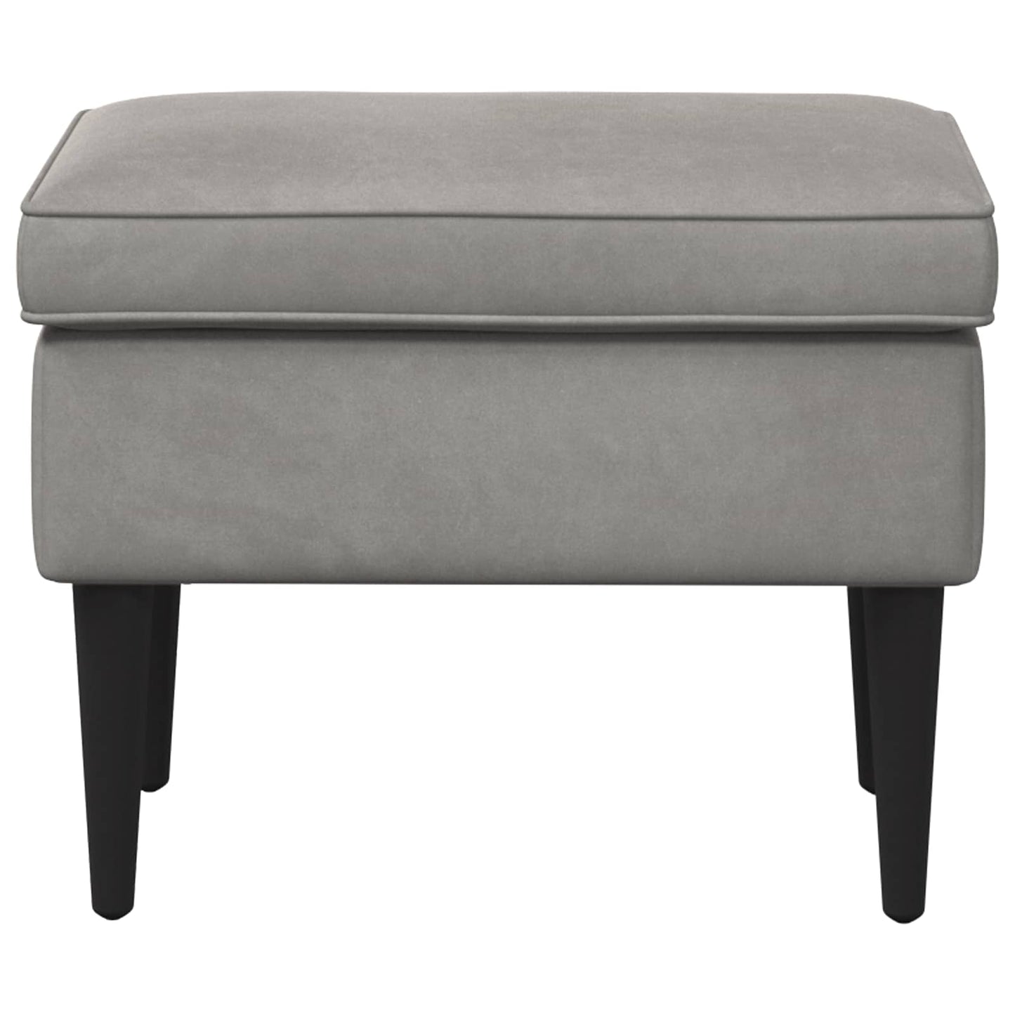 Poggiapiedi Grigio Chiaro 55 x 35 x 41 cm Velluto | homemem39