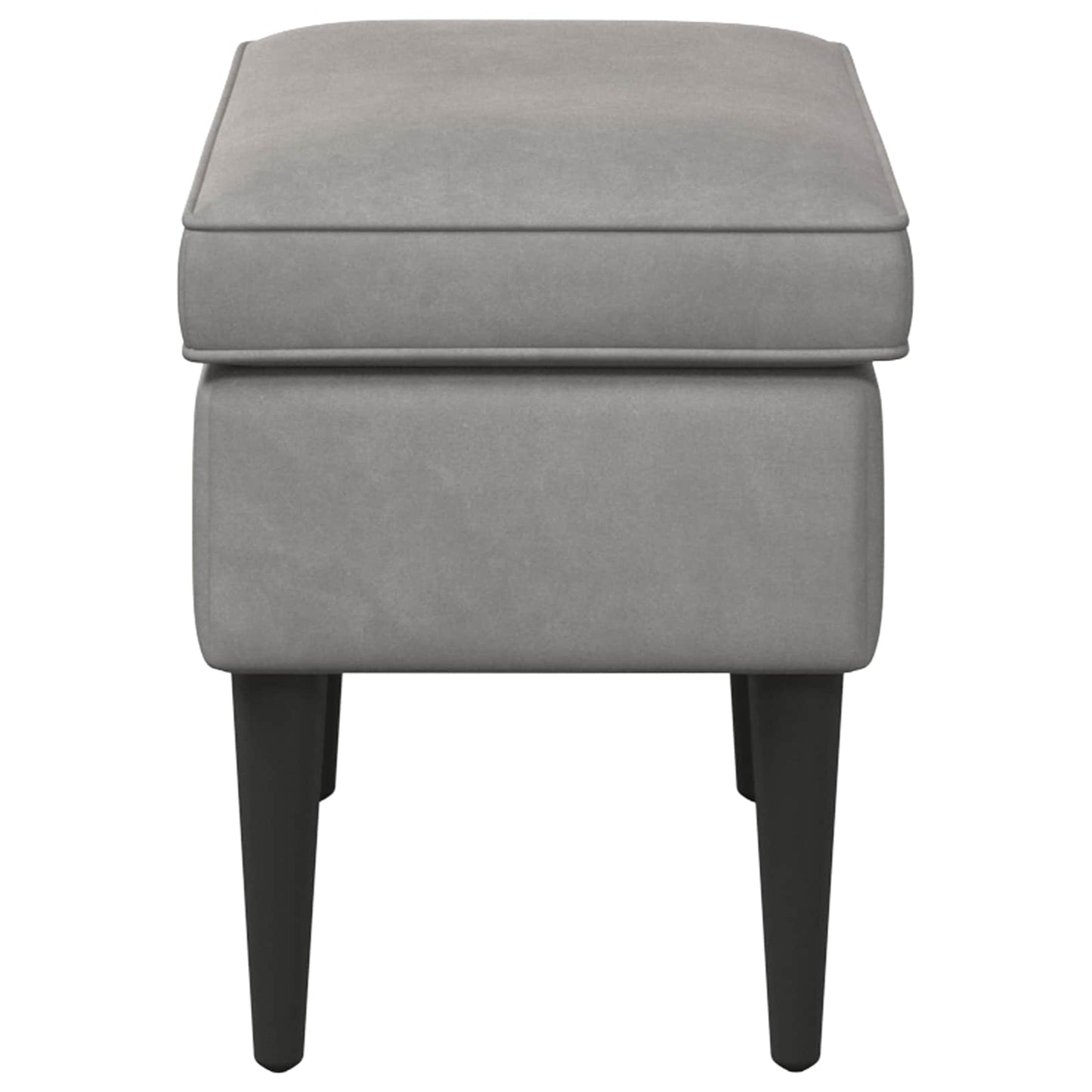Poggiapiedi Grigio Chiaro 55 x 35 x 41 cm Velluto | homemem39