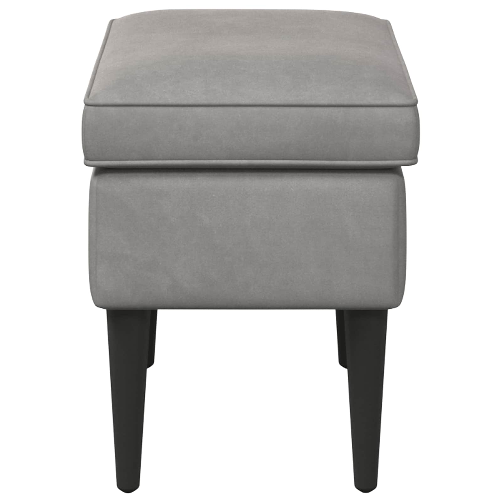 Poggiapiedi Grigio Chiaro 55 x 35 x 41 cm Velluto | homemem39