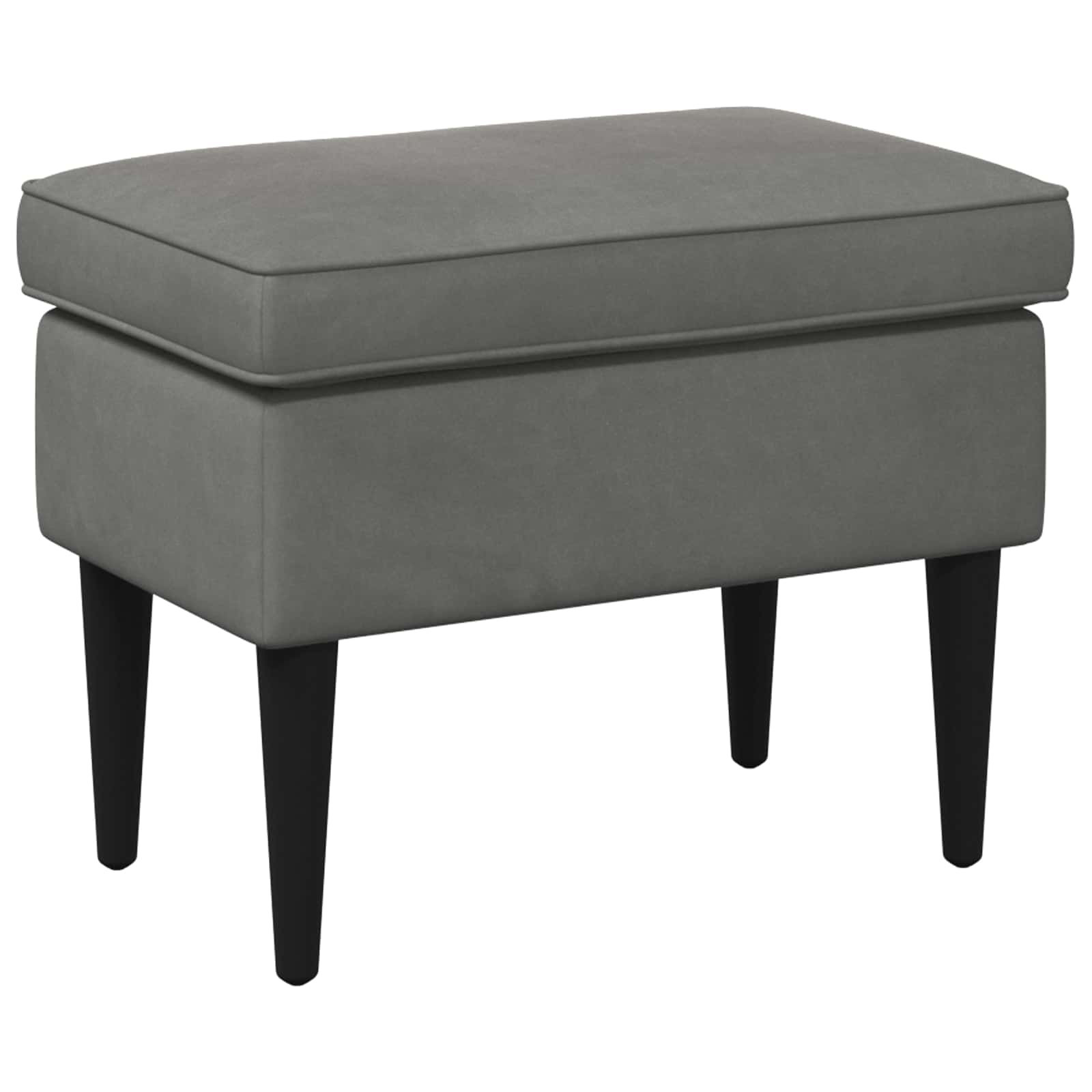 Poggiapiedi Grigio Scuro 55 x 35 x 41 cm Velluto | homemem39