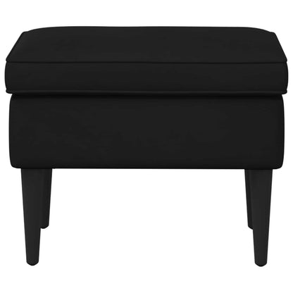 Poggiapiedi Nero 55 x 35 x 41 cm Velluto | homemem39
