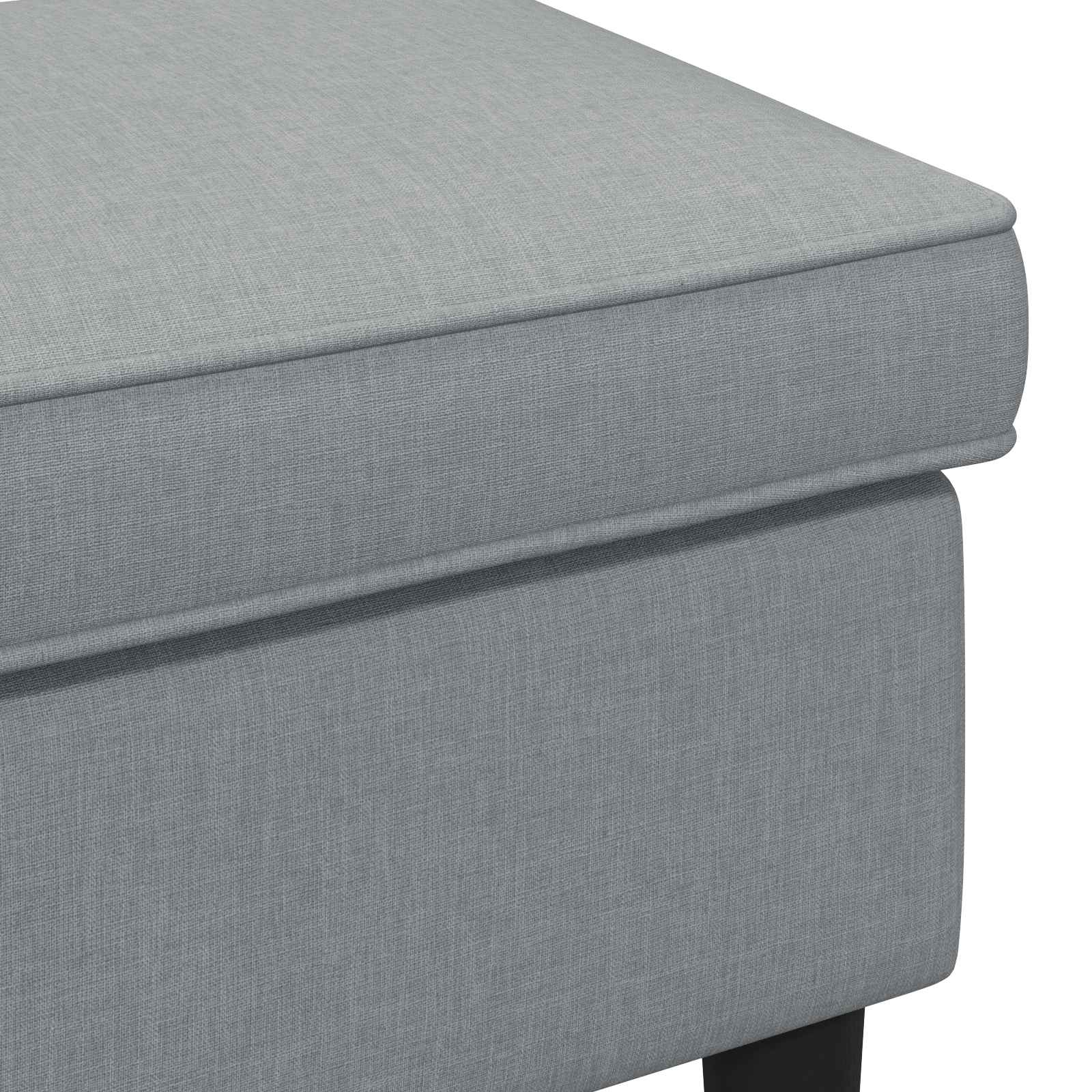 Poggiapiedi Grigio Chiaro 55 x 35 x 41 cm Tessuto | homemem39