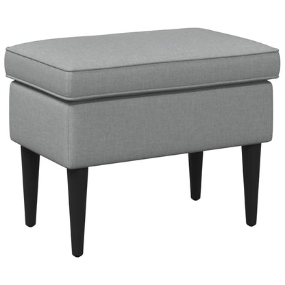 Poggiapiedi Grigio Chiaro 55 x 35 x 41 cm Tessuto | homemem39