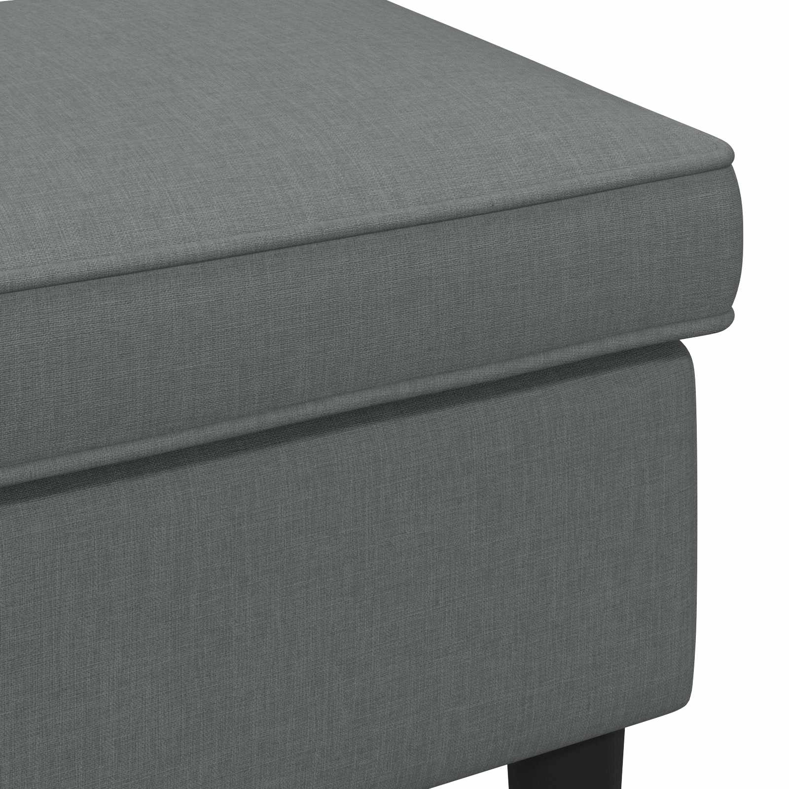 Poggiapiedi Grigio Scuro 55 x 35 x 41 cm Tessuto | homemem39