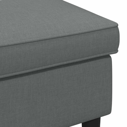 Poggiapiedi Grigio Scuro 55 x 35 x 41 cm Tessuto | homemem39