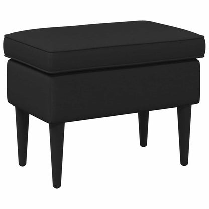 Poggiapiedi Nero 55 x 35 x 41 cm Tessuto