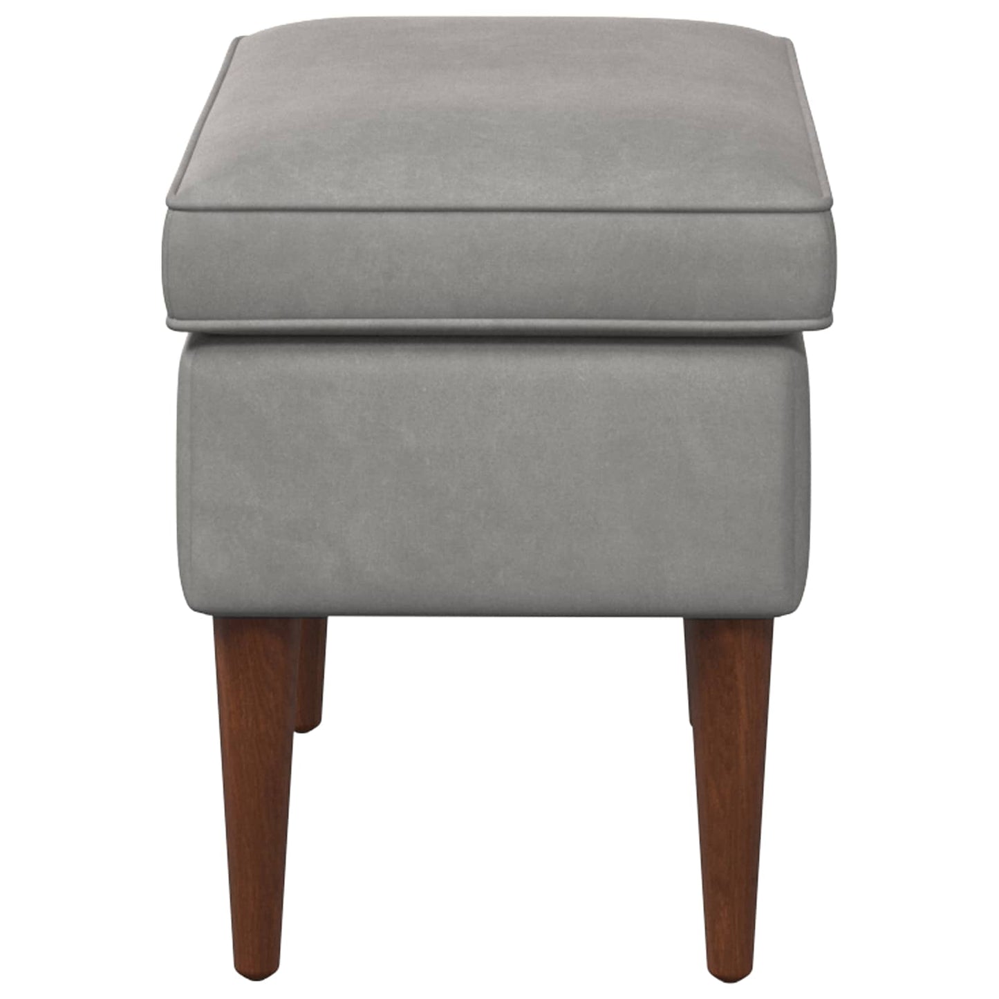Poggiapiedi Grigio Chiaro 55 x 35 x 41 cm Velluto | homemem39